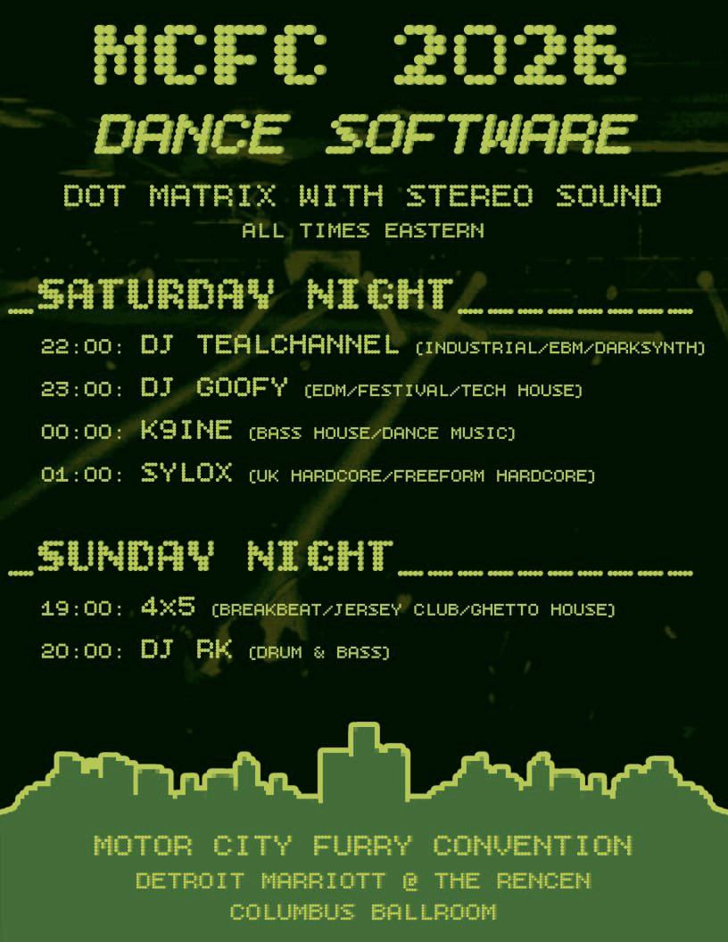 The MCFC 2026 DJ Schedule